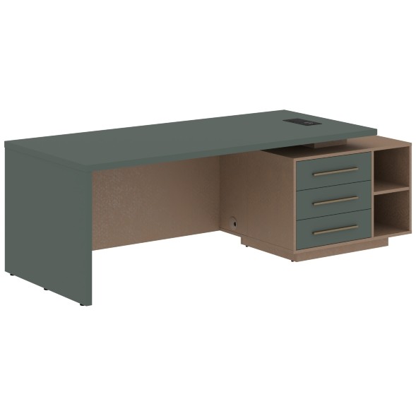 Стол руководителя с тумбой VCT 2390(R) 2300х900х750 VELION