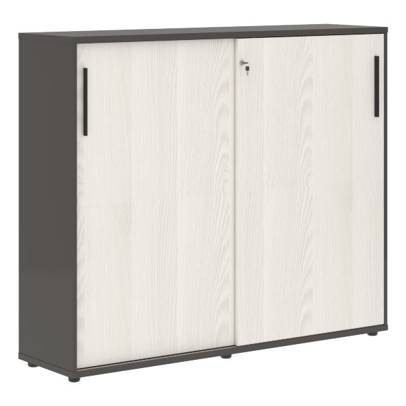 Шкаф средний с дверьми купе EMC 1643 1606х430х1355 EDIS