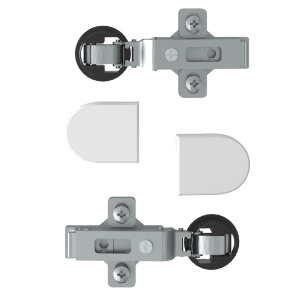 Комплект петель с заглушками для стеклянных дверей ESH-2 EDIS