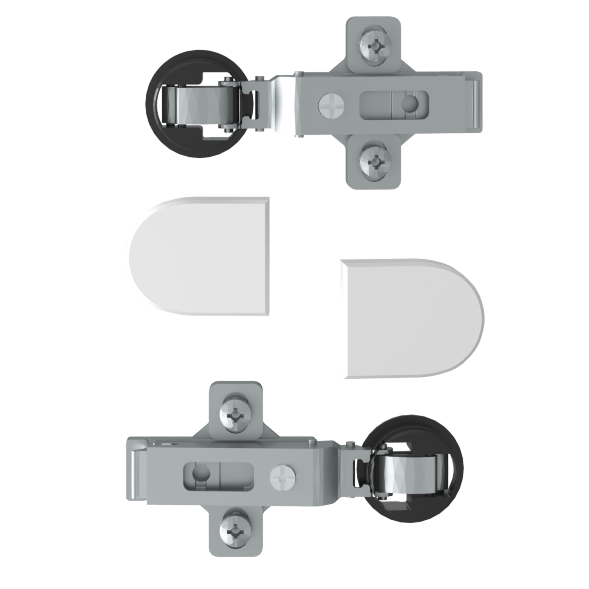 Комплект петель с заглушками для стеклянных дверей ESH-2 EDIS в Асбесте 