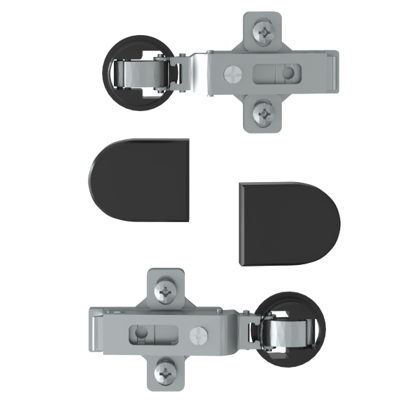 Комплект петель с заглушками для стеклянных дверей ESH-2 EDIS в Асбесте 