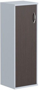 Шкаф колонка с глухой дверью СУ-2.3(L) Венге Магия/Металлик 406*365*1200