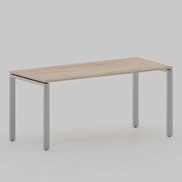 Стол Лофт 1200х700 на П-образных опорах, серый