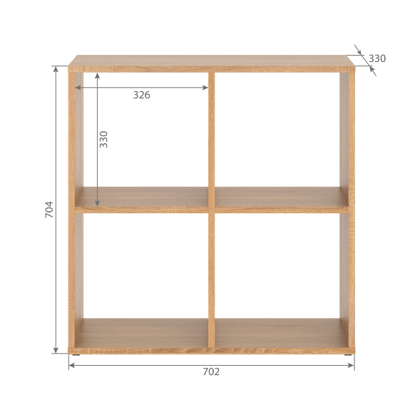 Стеллаж SH 7070 Дуб Сонома светлый 702х330х700 COMP в Асбесте 