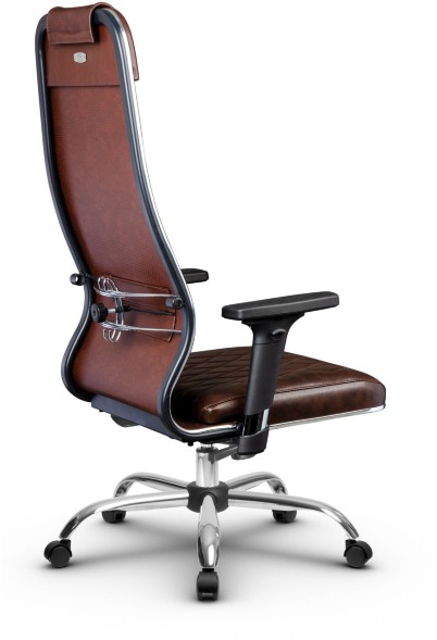 Кресло офисное Metta L  NewLeather (хром ов. сеч.) 