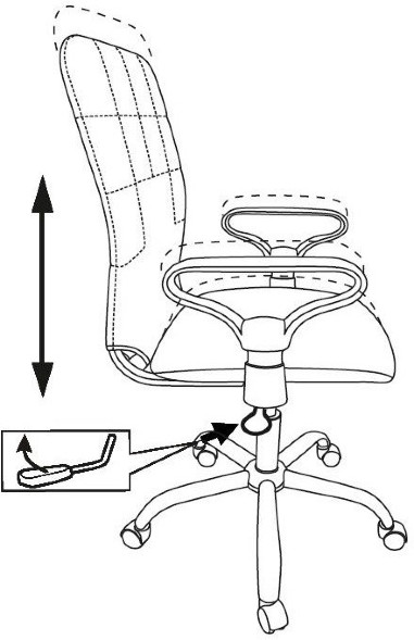 Кресло Бюрократ CH-596 в Асбесте 