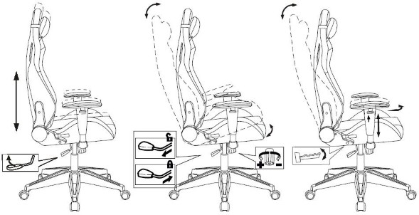 Кресло игровое Knight Outrider Smile