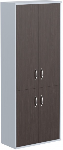 Шкаф с глухими средними и малыми дверми СТ-1.3 Венге Магия/Металлик 770*365*1975