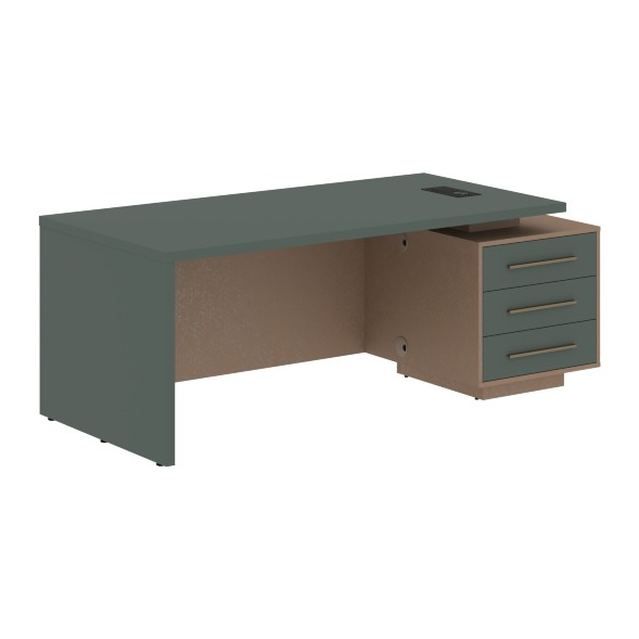 Стол руководителя с тумбой VCT 2090(R) 2000х900х750 VELION