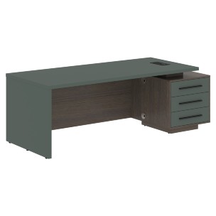 Стол руководителя с тумбой VCT 2290(R) 2200х900х750 VELION